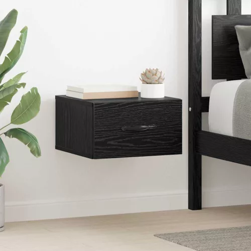 vidaXL Éjjeliszekrény 2 pcs Musta tammi 35 x 35 x 20 cm Faanyag