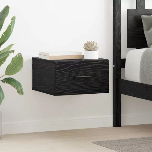 vidaXL Éjjeliszekrény 2 pcs Musta tammi 35 x 35 x 20 cm Faanyag