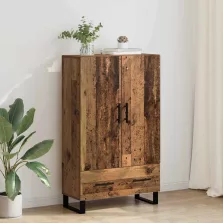   vidaXL Magasfiú fiókkal Öreg fa 69,5 x 30 x 115 cm Faanyag