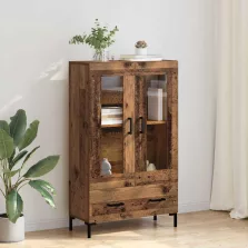   vidaXL Magasfiú fiókkal Öreg fa 69,5 x 31 x 115 cm Faanyag