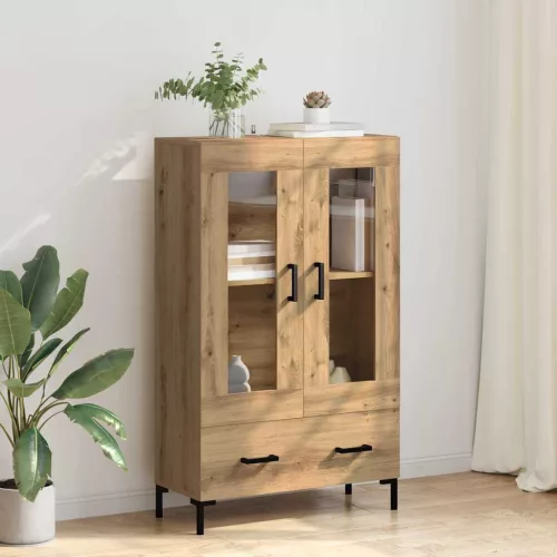 vidaXL Magasfiú fiókkal Artisan tölgy 69,5 x 31 x 115 cm Faanyag