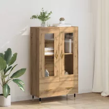   vidaXL Magasfiú fiókkal Artisan tölgy 69,5 x 31 x 115 cm Faanyag