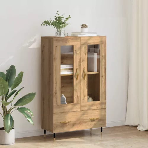 vidaXL Magasfiú fiókkal Artisan tölgy 69,5 x 31 x 115 cm Faanyag