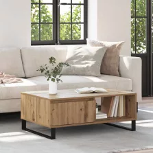   vidaXL Dohányzóasztal Artisan tölgy 90 x 60 x 35 cm Faanyag