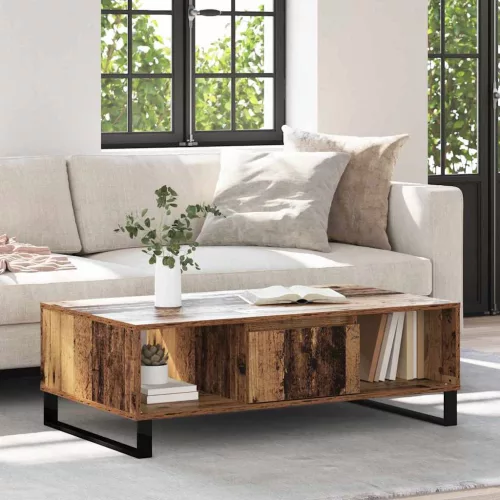 vidaXL Dohányzóasztal Öreg fa 104 x 60 x 35 cm Faanyag