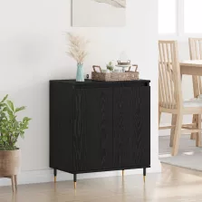 vidaXL Széf Fekete tölgy 60 x 35 x 70 cm Faanyag