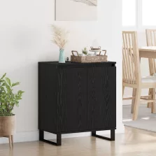 vidaXL Széf Fekete tölgy 60 x 35 x 70 cm Faanyag