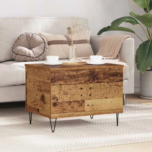 vidaXL Dohányzóasztal Öreg fa 60 x 44,5 x 45 cm Faanyag