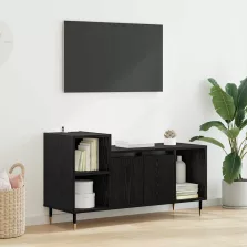 vidaXL TV szekrény Fekete tölgy 100 x 35 x 55 cm Faanyag