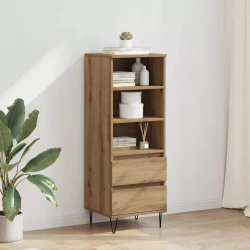 vidaXL Magasfiú fiókkal Artisan tölgy 40 x 36 x 110 cm Faanyag