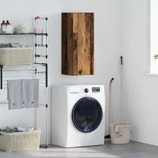 vidaXL Fali szekrény Öreg fa 34,5 x 34 x 90 cm Faanyag