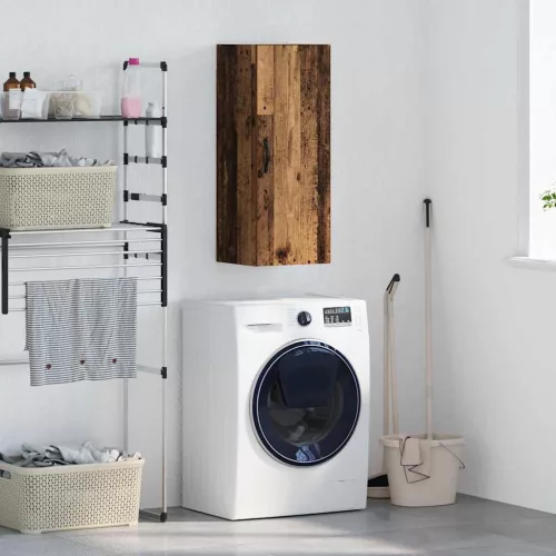 vidaXL Fali szekrény Öreg fa 34,5 x 34 x 90 cm Faanyag