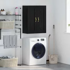   vidaXL Fali szekrény Fekete tölgy 69,5 x 34 x 90 cm Faanyag
