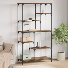 vidaXL Könyvespolc Öreg fa 99 x 35,5 x 176 cm Faanyag