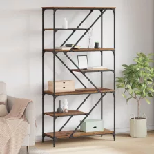 vidaXL Könyvespolc Öreg fa 91 x 36 x 176 cm Faanyag
