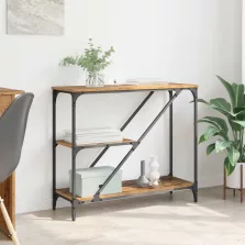 vidaXL Konzolasztal Öreg fa 88,5 x 30 x 75 cm Faanyag