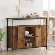 vidaXL Széf Öreg fa 100 x 35 x 80 cm Faanyag