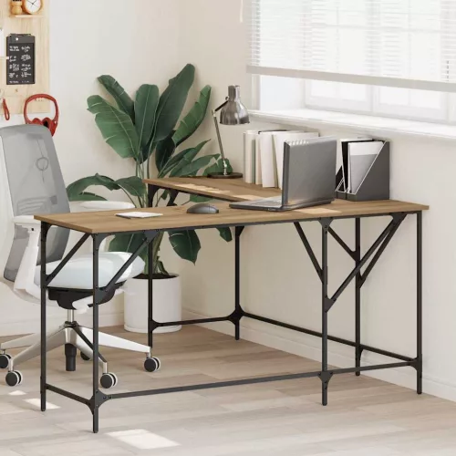 vidaXL Asztal Artisan tölgy 149 x 149 x 75 cm Faanyag