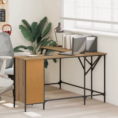 vidaXL Asztal Artisan tölgy 141 x 141 x 75 cm Faanyag