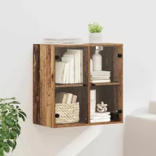 vidaXL Fali Szekrény Öreg fa 68 x 37 x 68,5 cm Faanyag