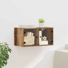   vidaXL Fali Szekrény Falra szerelhető Öreg fa 68 x 37 x 35 cm Faanyag