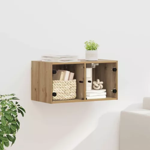 vidaXL Fali Szekrény Artisan tölgy 68 x 37 x 35 cm Faanyag
