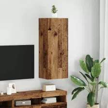 vidaXL TV Fali Szekrény Öreg fa 40,5 x 30 x 102 cm Faanyag