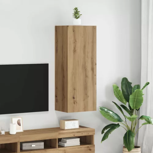 vidaXL TV Fali Szekrény Artisan tölgy 40,5 x 30 x 102 cm Faanyag