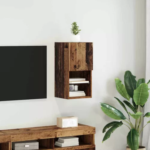vidaXL Falsítható TV Szekrény Öreg fa 30,5 x 30 x 60 cm Faanyag