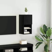   vidaXL Falsítható TV Szekrény Fekete tölgy 30,5 x 30 x 60 cm Faanyag
