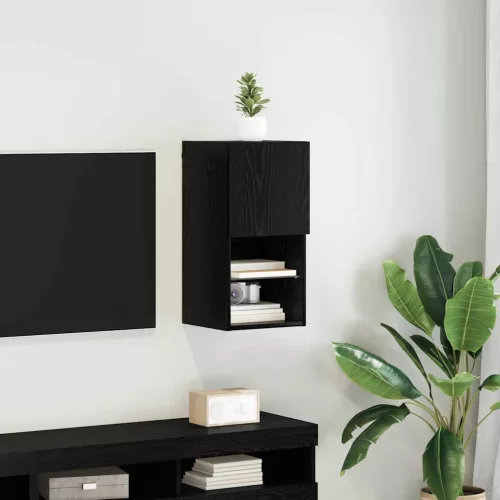 vidaXL Falsítható TV Szekrény Fekete tölgy 30,5 x 30 x 60 cm Faanyag