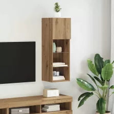   vidaXL Falsítható TV Szekrény Artisan tölgy 30,5 x 30 x 90 cm Faanyag