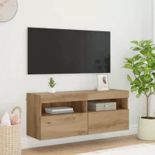   vidaXL TV Fali Szekrény Artisan tölgy 100 x 30 x 40 cm Faanyag