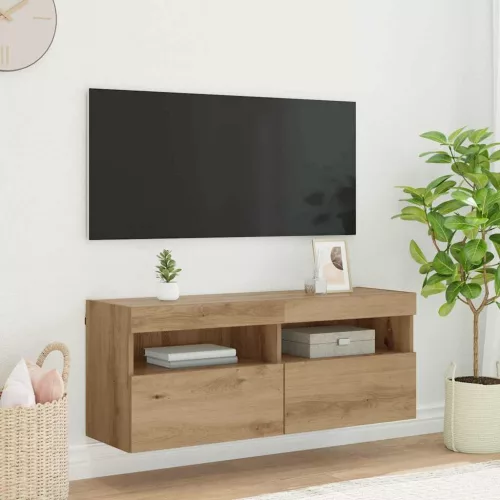 vidaXL TV Fali Szekrény Artisan tölgy 100 x 30 x 40 cm Faanyag