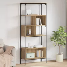   vidaXL Könyvszekrény Artisan tölgy 76 x 33 x 188,5 cm Faanyag