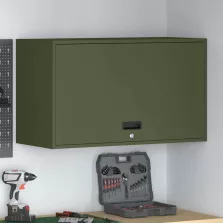   vidaXL Fali szekrény a garázsba Oliva zöld 90 x 40 x 53 cm