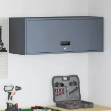 vidaXL Fali szekrény a garázsba Antracit 90 x 33 x 35 cm