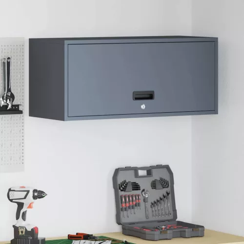vidaXL Fali szekrény a garázsba Antracit 80 x 33 x 35 cm