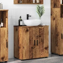   vidaXL Fürdőszoba Székény polcokkal Régi fa 61 x 35 x 64 cm Faanyag