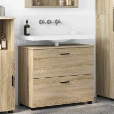   vidaXL Fürdőszoba Székény sonoma tölgy 76.5 x 35 x 64 cm Faanyag