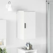   vidaXL Fürdőszoba Székény Magasfényű fehér 30 x 31.5 x 61 cm Faanyag