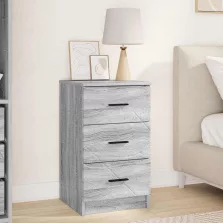   vidaXL Éjjeliszekrény fiókkal Szürke sonoma 38 x 38 x 66 cm Faanyag