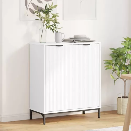 vidaXL Széf Fehér 69,5 x 33 x 82 cm Faanyag