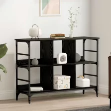 vidaXL Széf Fekete tölgy 102 x 32 x 73,5 cm