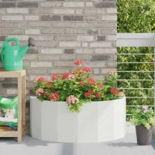 vidaXL Növénytartó Fehér 90 x 45 x 35 cm Acél