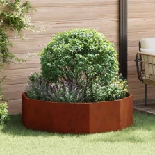   vidaXL Növénytartó Rozsdás 120 x 120 x 35 cm Időjárásálló acél