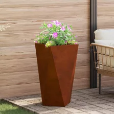   vidaXL Növénytartó Rozsdás 40 x 40 x 75 cm Időjárásálló acél
