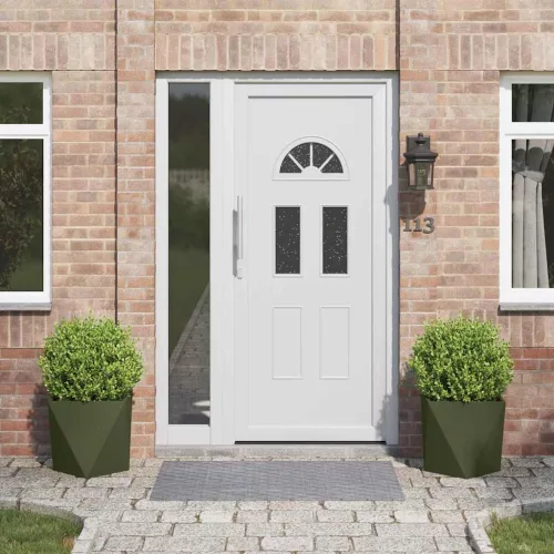 vidaXL Növénytartó 2 pcs Olajzöld 40 x 40 x 40 cm Acél