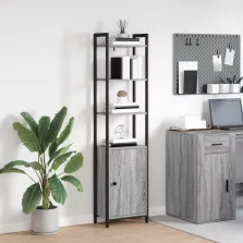 vidaXL Könyvespolc Szürke Sonoma 40 x 24 x 161 cm Faanyag