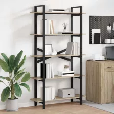   vidaXL Könyvespolc Sonoma tölgy 100 x 33,5 x 178 cm Faanyag